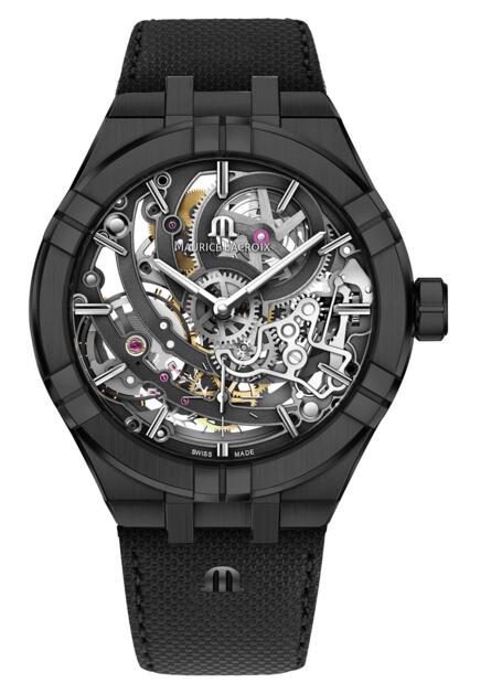Review Replica Maurice Lacroix Aikon AI6028-PVB01-030-1 Automatic Skeleton Manufacture 45 mm watch
